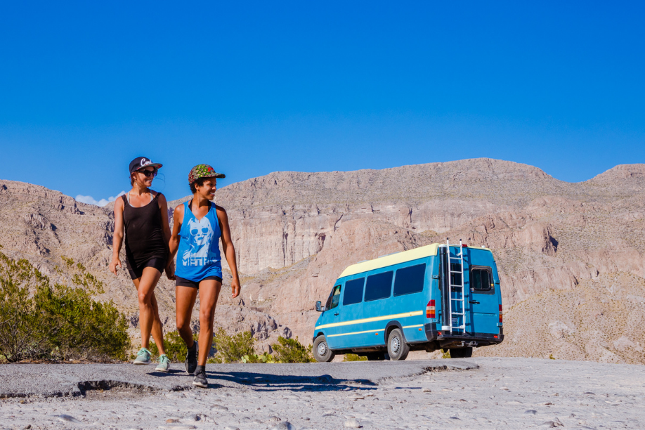 A couple living the vanlife